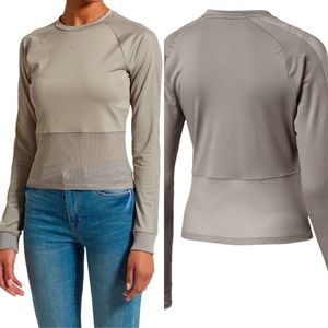Puma En Pointe Taupe Tight Long Sleeve